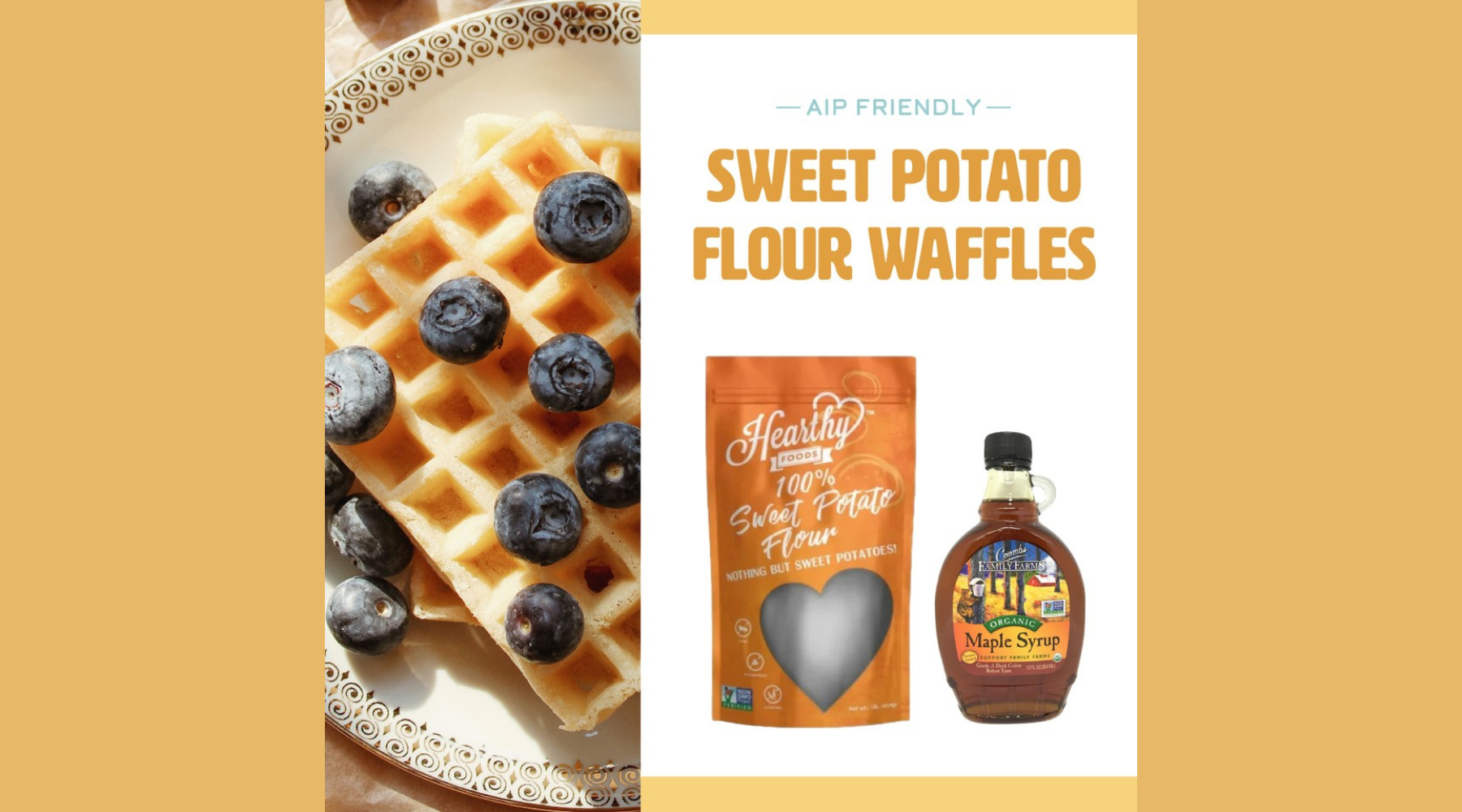 Hearthy Apple Sweet Potato Waffles